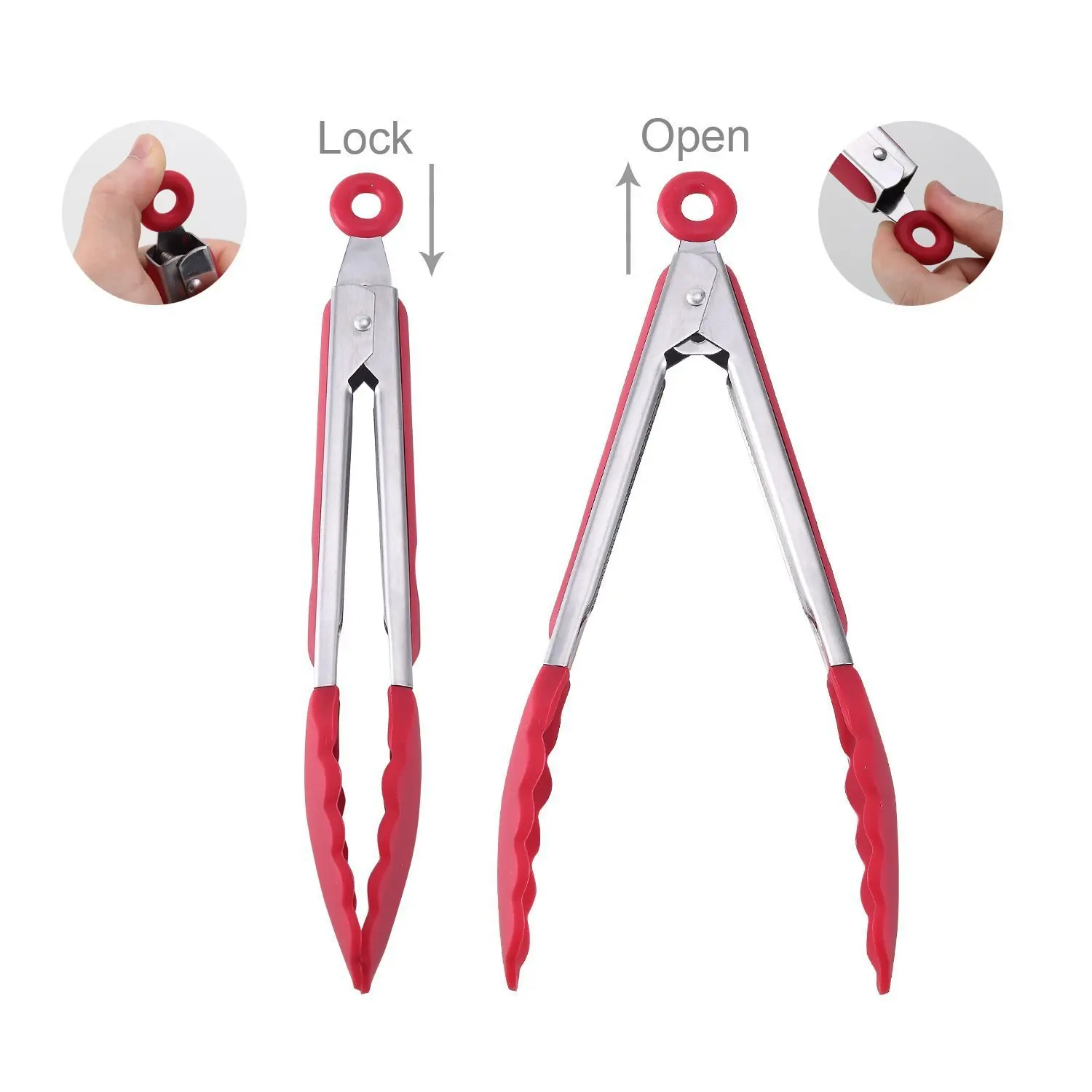 3 шт. силиконовые щипцы для приготовления пищи кухонные высокого качества