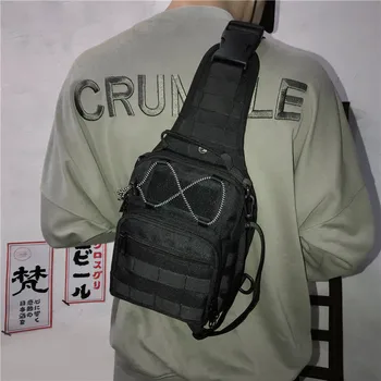 

Large Trendy Style Functional Tooling Chest Bag Waist Pack Crossbody Messenger Bag Outdoor Sports houlder Pack Unisex Belt Bag