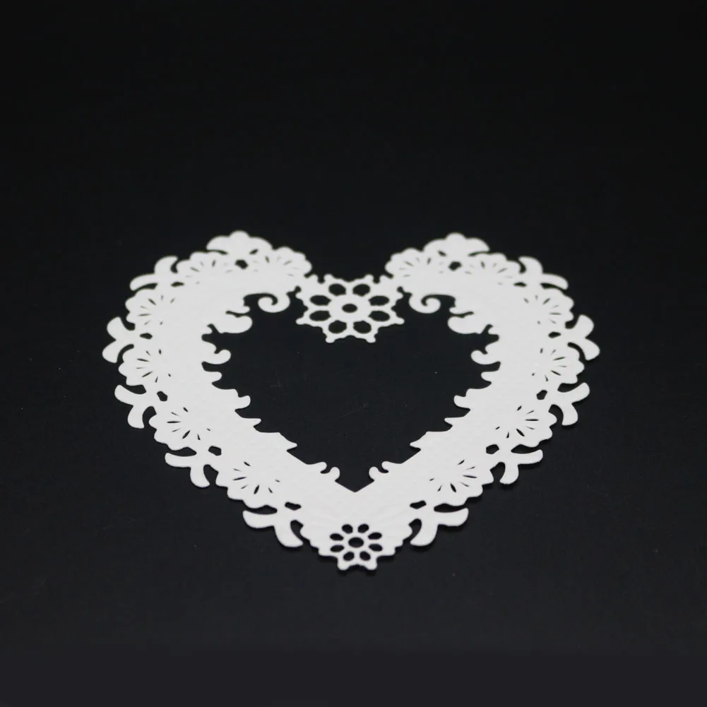  10X10cm lace love heart Metal Cutting Die Scrapbooking Embossing Stencil Card Die For DIY Invitatio - 4.0003E+12