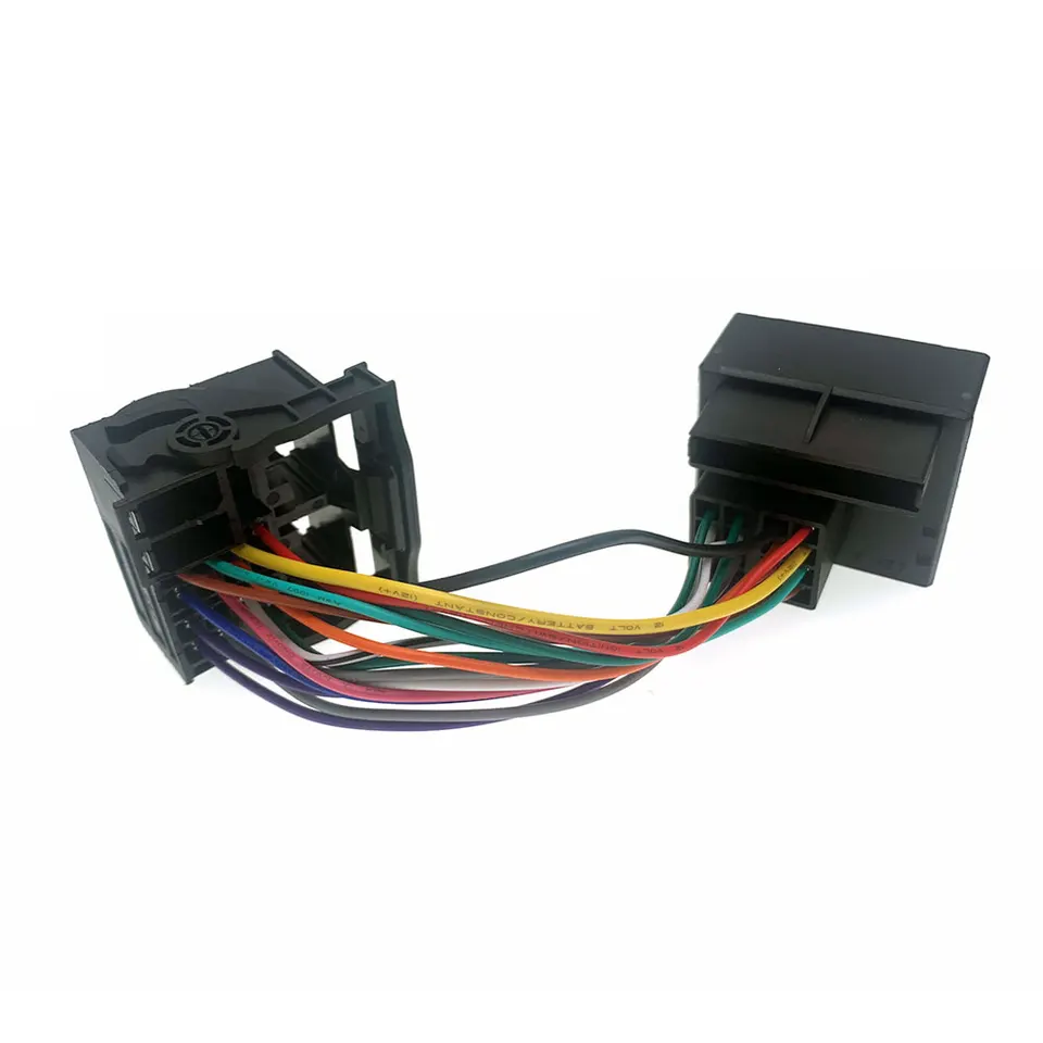 Auto Radio universele aansluiting adapter kabel DIN ISO bus stroom luidspreker