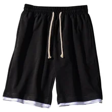 Японские корейские мужские шорты, хлопок, шнурок, мужские шорты, однотонные, повседневные, хип-хоп, бермуды, Hombre, спортивные шорты, японский стиль, CC50DK26