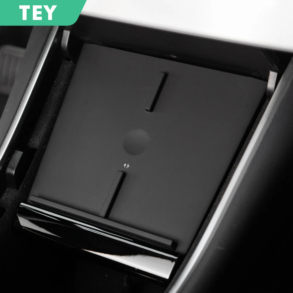 Новинка подставка для быстрой беспроводной зарядки Tesla Model Y Qi с двумя USB портами