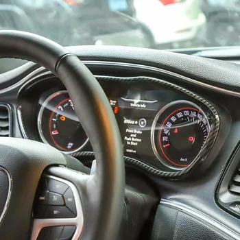 

For Dodge Challenger 2015-2019 Dashboard Ring Decor Double-sided tape Dash Trim