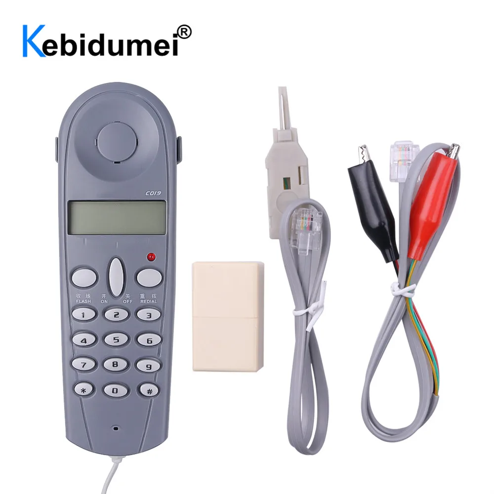 Kebidumei Telephone Phone Butt Test Tester Lineman Tool Network Cable Professional Device C019 Check FOR Line Fault | Компьютеры и