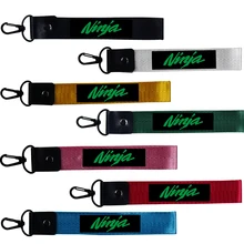 Car Keychain Keyring Strap Key Fob Motorcycle Key Chain Phone Lanyard For Kawasaki ninja 300 400 650 250 Z400 Z125 Z900 Z1000