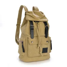 MANJIANGHONG Series Canvas Backpack Large Bag Fashion Casual Canvas Bag for Both Men And Women Outdoor Travel Bag