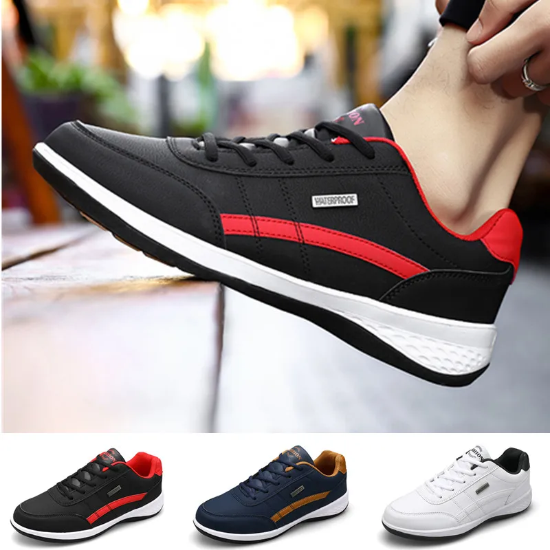 Men's Sports Casual Shoes Leather Shoes Waterproof Outdoor Comfortable
