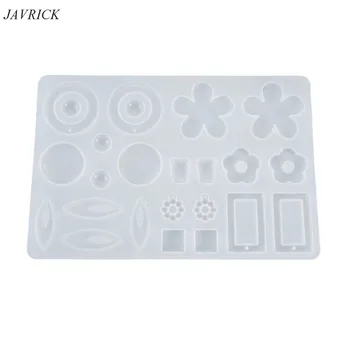 

Crystal Epoxy Resin Mold Earrings Pendants Casting Silicone Mould DIY Craft Tool