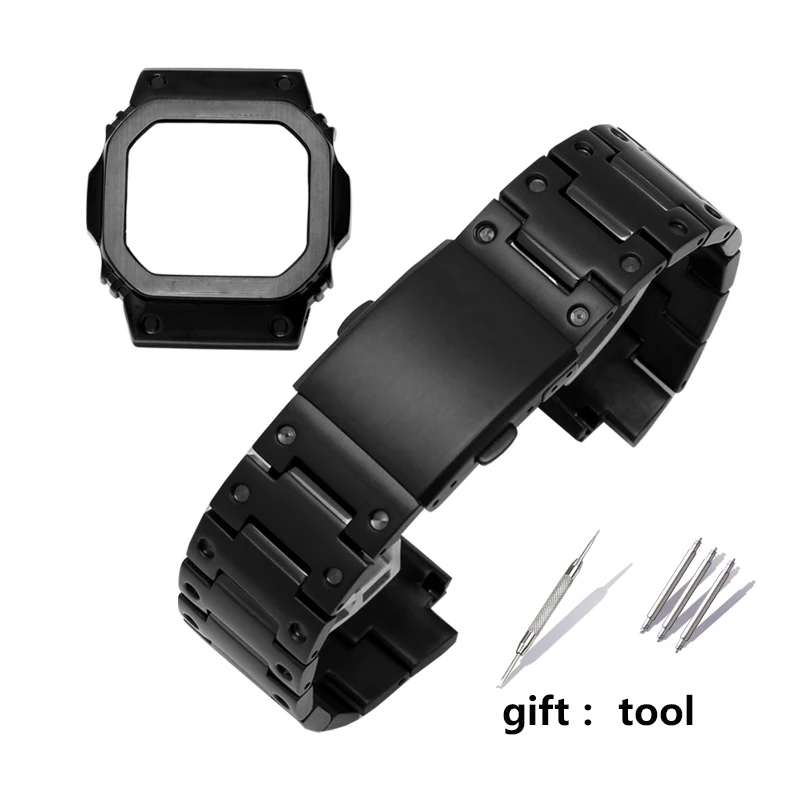 Stainless steel watchband Bezel for casio g shock GW M5610 DW5600 GW 5000 DW 5030 G