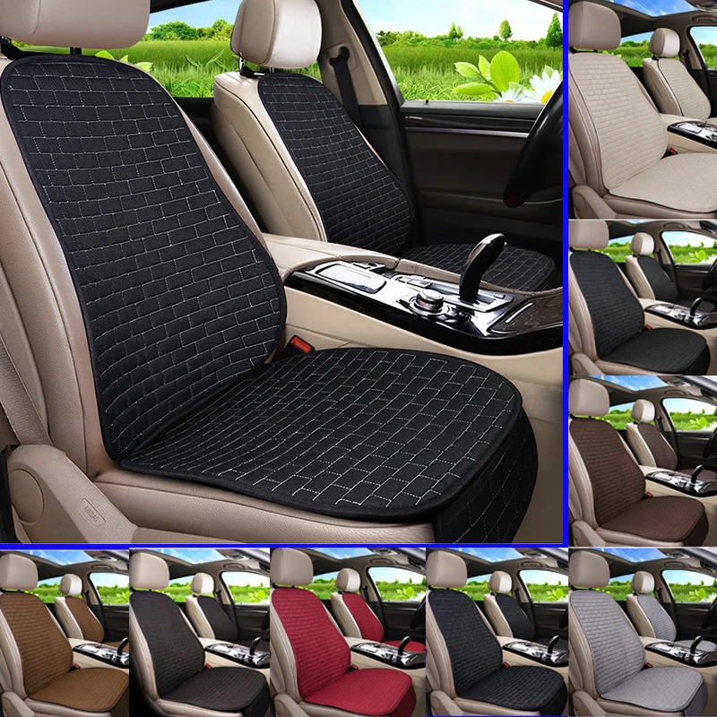 Car Seat Cushion Linen/Flax Car Seats Cushions non-slide Cool Seat Covers Auto Accessories For Peugeot 5008 FR2 X36