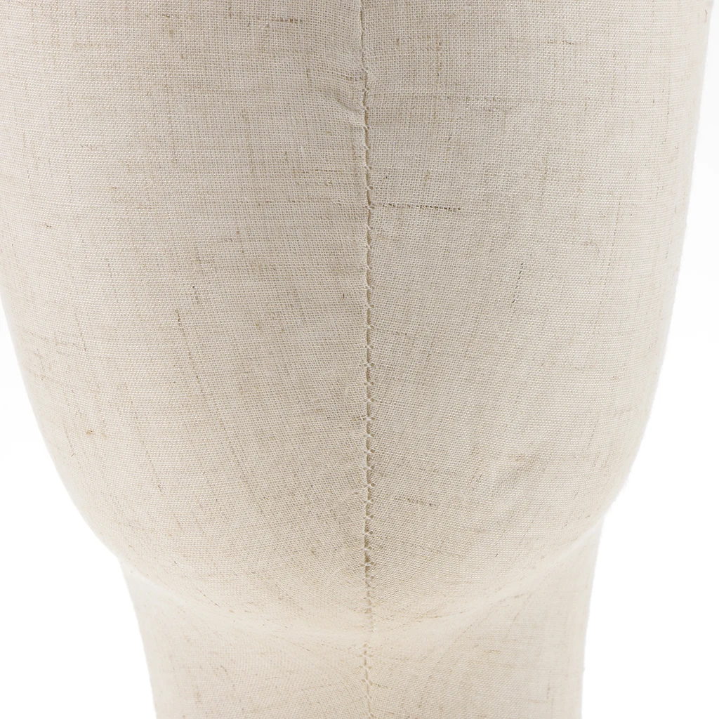 21'' Canvas Block Mannequin Head Wigs Making Glasses Hats Display Stand