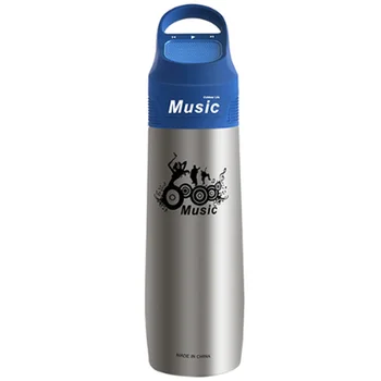 

Bicycle Water Bottle Bluetooth Music Kettle 750ML Stainless Steel Insulation Cup Sports Bike Cycling Bottle