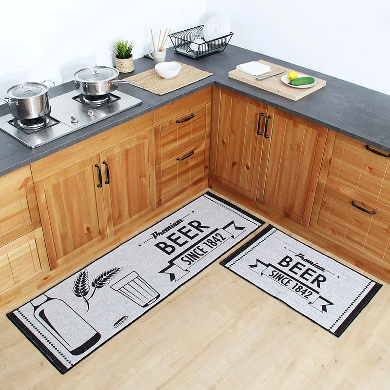2 шт. кухонные коврики из полиэстера и хлопка 50x80 см + 50x160 см|kitchen rugs|kitchen floor matsfloor mat |