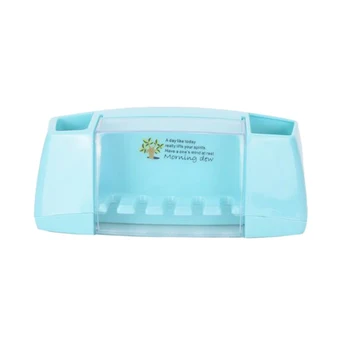 

Multifunctional Toothbrush Holder Storage Box Bathroom Kitchen Family Wall Stand Toiletries Toothpaste Storage