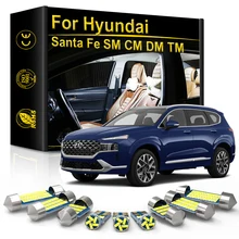 4 ampoules à LED blanc pour feux de position feux de plaque Hyundai Santa Fe 3