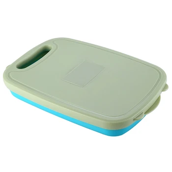 

Multifunction Kitchen Folding Cutting Board Set Block Foldable Silicone Chopping Board Washable Camping Kitchen Accessories