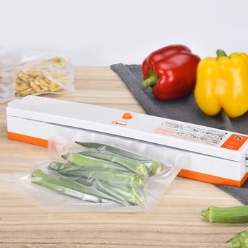 

Food Vacuum Sealer Household Electric Packaging Machine Film Sealer Vacuum Packer For Home Kitchen with 10pcs Food Saver Bags