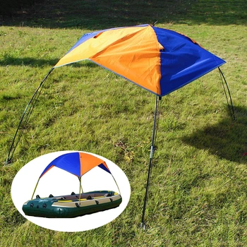 

Waterproof Inflatable Kayak Surf Boat Tent Awning Folding Sun Shade Shelter Two-Person Beach Dinghy Cover Canopy Portable