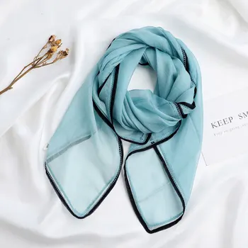 

New 2020 Brand Solid Women Scarf Summer Silk Scarves Shawls Wraps Soft Pashimina Female Echarpe Beach Stole Bandana Hijab