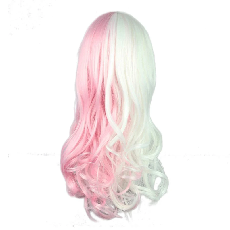Alsocool Anime Danganronpa Monomi Women Long Curly Wig Cosplay Costume Dangan Ronpa White Pink Mix Synthetic Hair Halloween Party Wigs -Zentai shop online H7397962736604decbfa08b2327ccb749Y.jpg