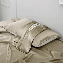 Шелковый чехол для подушки, шелковистые наволочки, открывающийся конверт для волос и кожи, супер мягкий и роскошный чехол для подушки