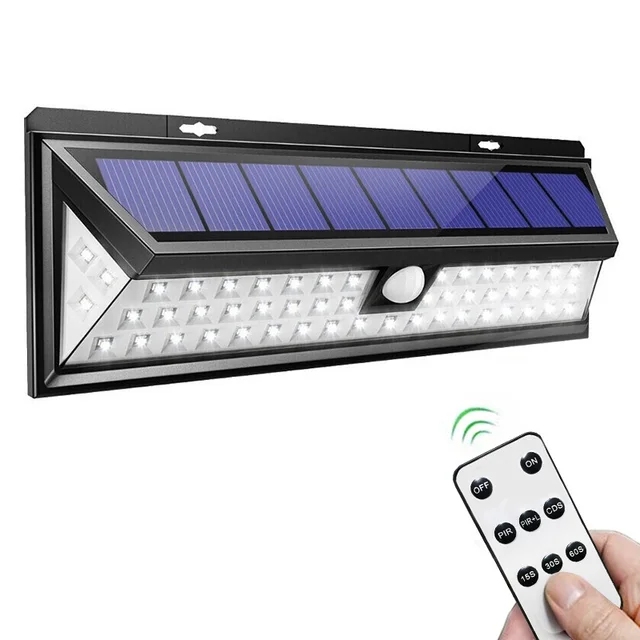 118 Led Napenergia -Fény Kültéri -Lámpa Mozgásérzékelő Napenergiával Működő Reflektorfény 3 Módja Az Utcai Kerti Dekoráció Fali Lámpához - Image 6