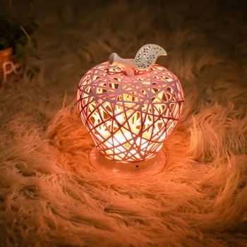 

LED Night Light Bird's Nest Apple Shaped Modeling Light Decorative Atmosphere Light Beautiful Light For Girls Gift Desktop Decor
