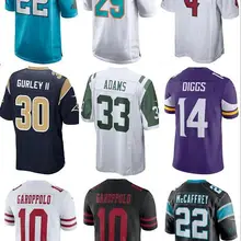 Мужская Джерси Кристиан маккаффри 22 Jimmy Garoppolo 10 Stefon Diggs 14 Jamal Adams 33 Todd garley II 30 Deshaun Watson 4