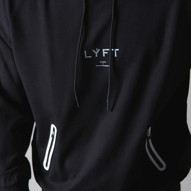 JP&UK Zipper Pocket 2021 Casual Hoodies Men Cotton Gym Sweatshirt Fitness Workout Cotton SportswearMale Pullover Tops Clothes