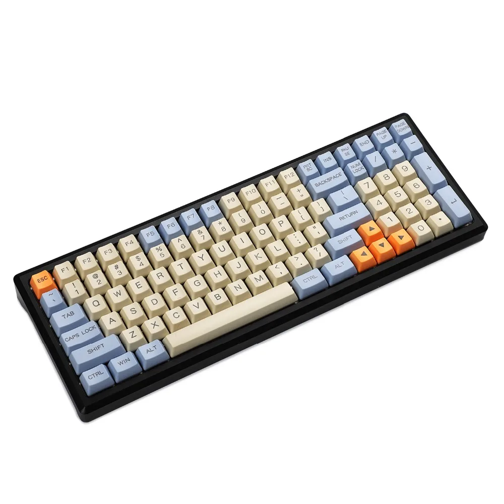 YMDK 96 84 104 87 61 Laser Etched ANSI ISO OEM Profile Thick PBT Keycap For MX Mechanical Keyboard YMD96 RS96 YMD75 KBD75 FC980M |