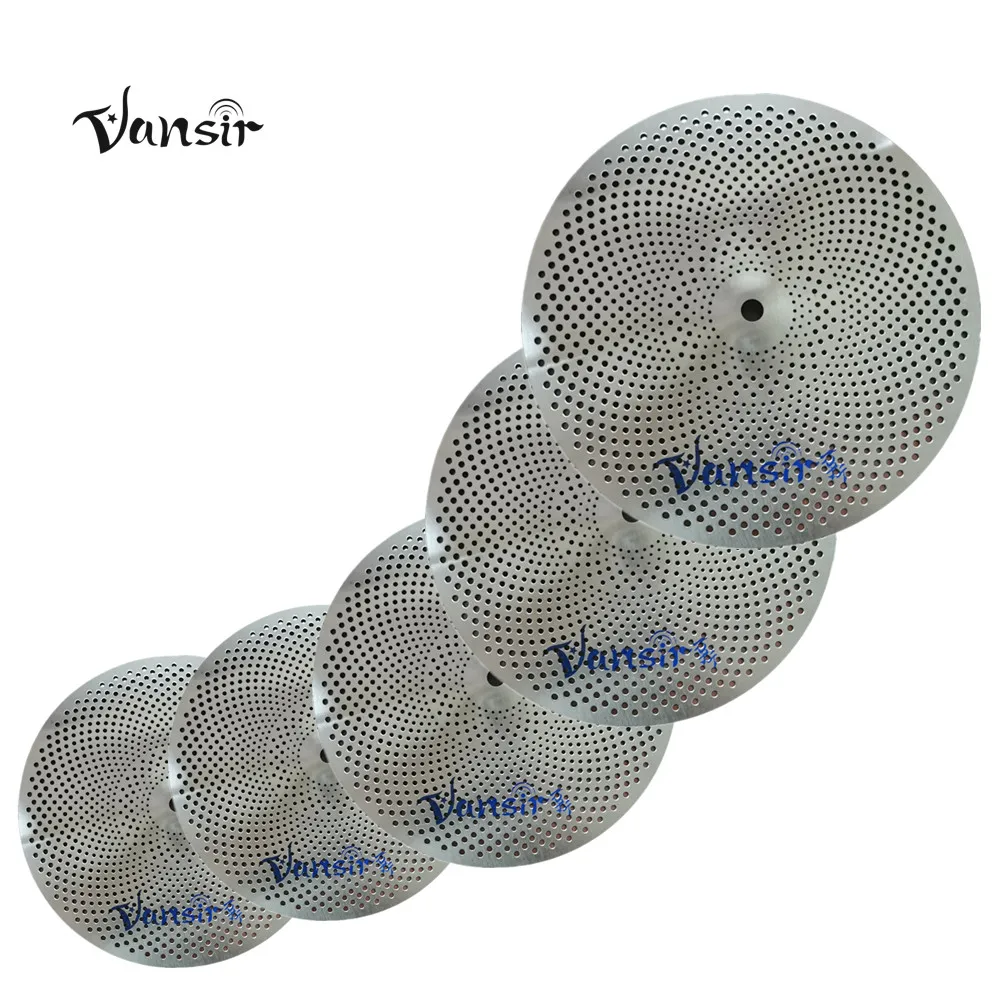 Vansir 8" Splash High Grade Low Volume Cymbals New Designed Mute Cymbals Percussion Instrument Silver
