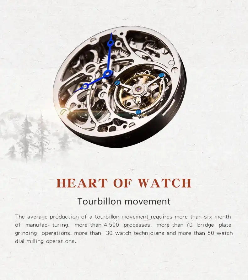 2020 Yeni Otomatik Mekanik Erkek Izle Collector Edition Tourbillon