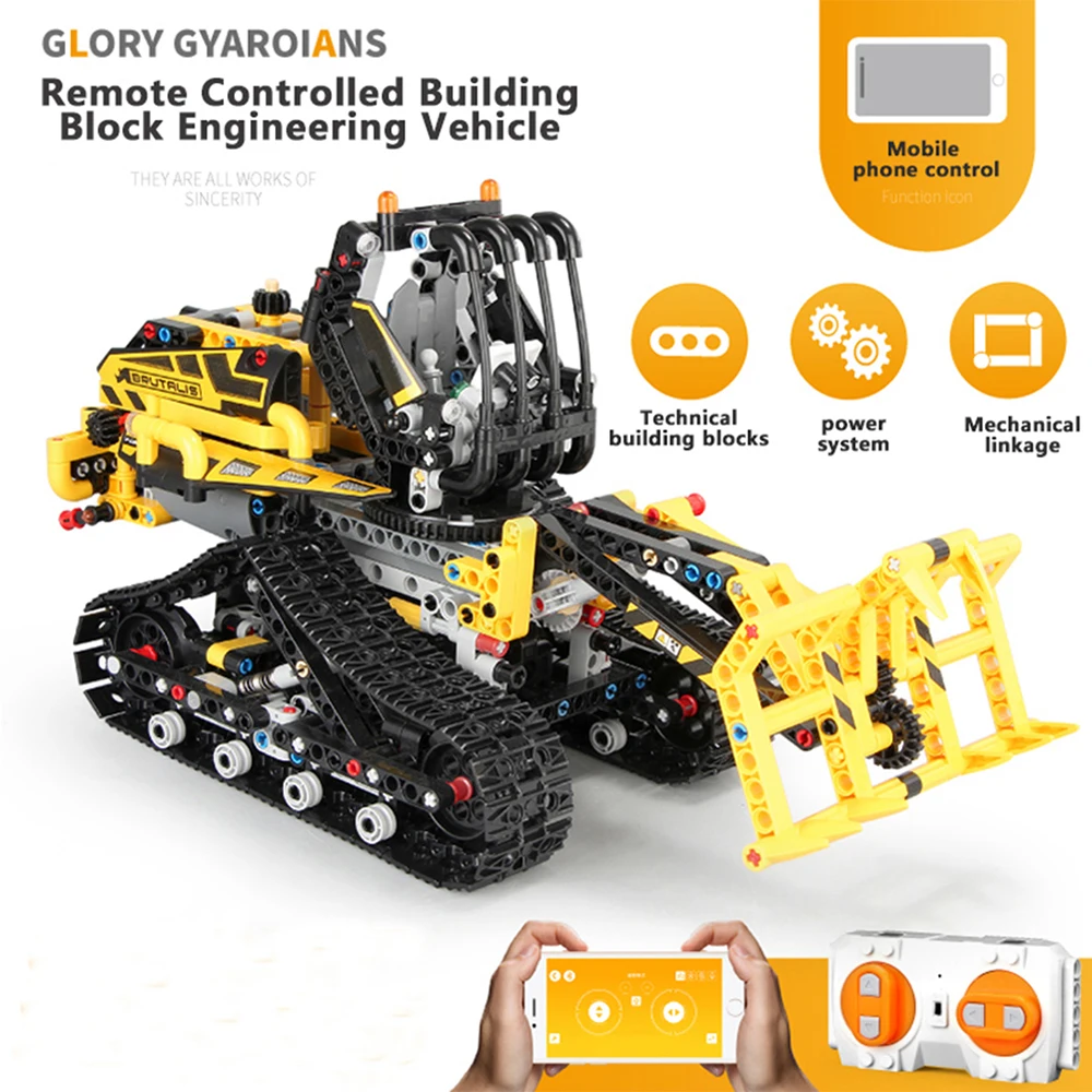 

High Quality 774/873PCS Remote Control Building Blocks Car RC Building Blocks Educational Remote Control Toys for Kids