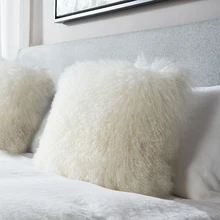 Пляжная шерстяная подушка, пушистая мягкая плюшевая подушка для дивана, подушка для кровати, меховая подушка, одно автомобильное кресло, домашнее украшение гостиницы, 1 шт