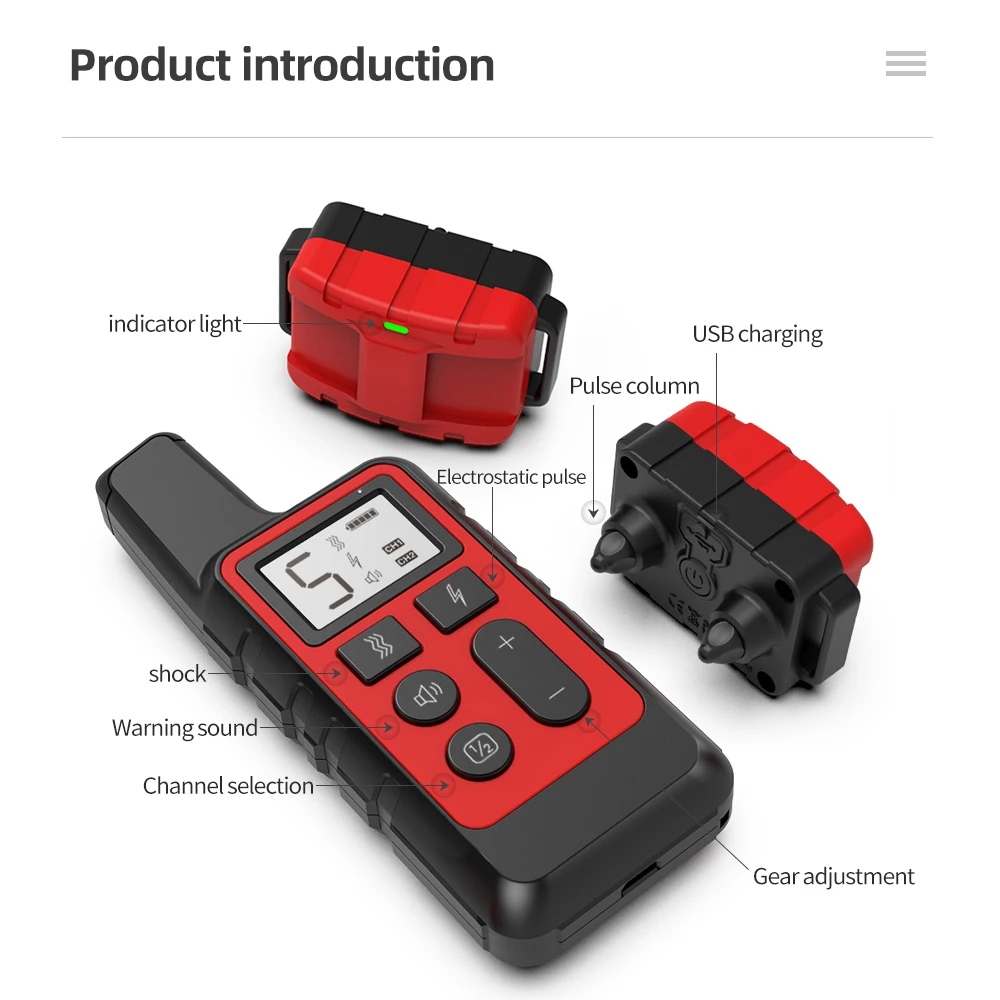 Pet Dog Training Collar Waterproof Recovery