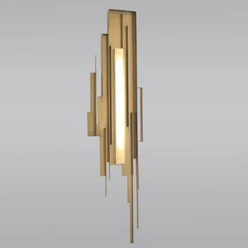 

Scandinavian Nordic Wall Wood Light Glass Lampshade Corridor Balcony Bedside LED Side Wall Lamps Interior for Home Decor