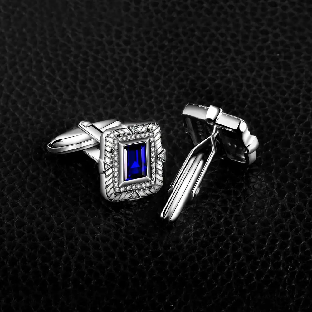 Роскошные мужские запонки Jewelrypalace с сапфиром Для годовщины помолвки|Украшения
