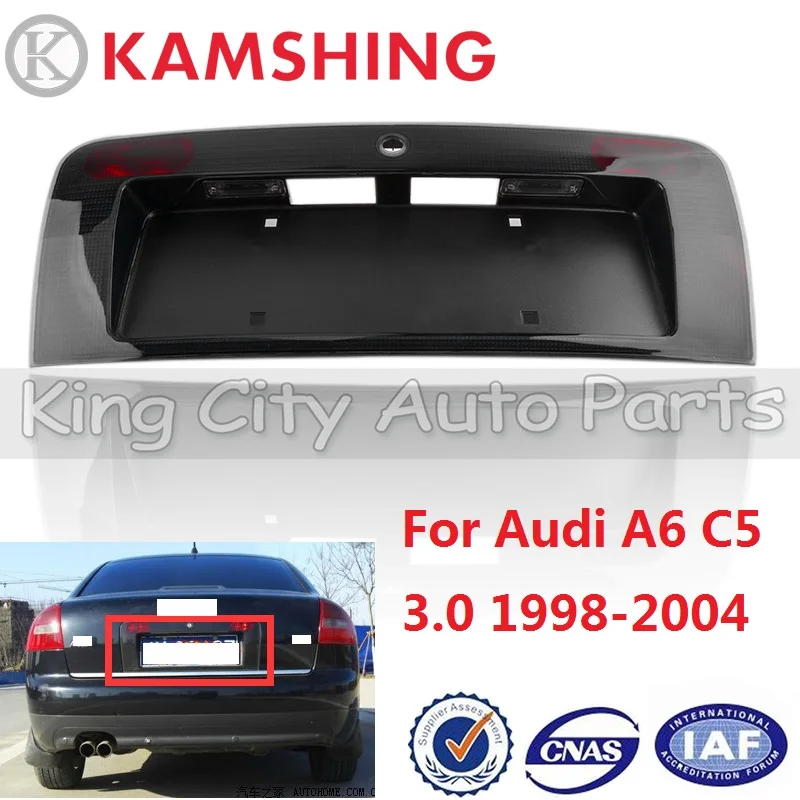 CAPQX для Audi A6 C5 3 0 1998-2004 задний номер светильник рама номерного знака абажур лампы с