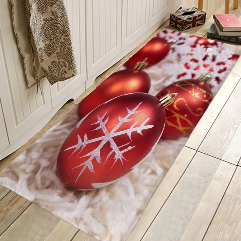 Рождественский Ковер Дверной коврик коврики для прихожей коврики для Спальня Гостиная коврик для кухни, ванной, Противоскользящие коврики