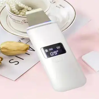 

Ultrasonic Facial Skin Scrubber Ion Deep Face Cleaning Peeling Skin Care Device Rechargeable Beauty Dirt Blackhead Remove