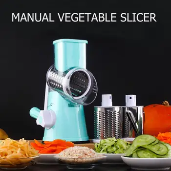 

Multifunctional Manual Vegetables Cutter Round Mandoline Cheese Slicer