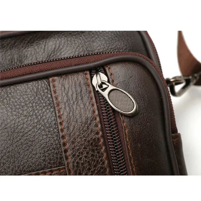 Hot Selling Mens Leather Small Satchel Crossbody Messenger Shoulder Bags Small Handbag-B5
