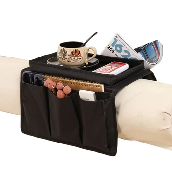 

Storage Hanging Bag Sofa Armrest Storage Hanging Bag Remote Control Key Snack Phone Organizer Holder Bag Multi-Pocket Storage