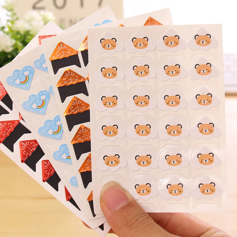 24 шт./лист декоративные уголки для скрапбукинга|Канцелярские наклейки| |