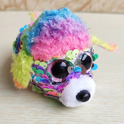 Teeny игрушка американский бренд мини 10 см ЦУМ игрушка кошка печать собака кролик Пингвин блесток плюшевые игрушки чучело животные рождественские подарки с сумкой - Цвет: 9