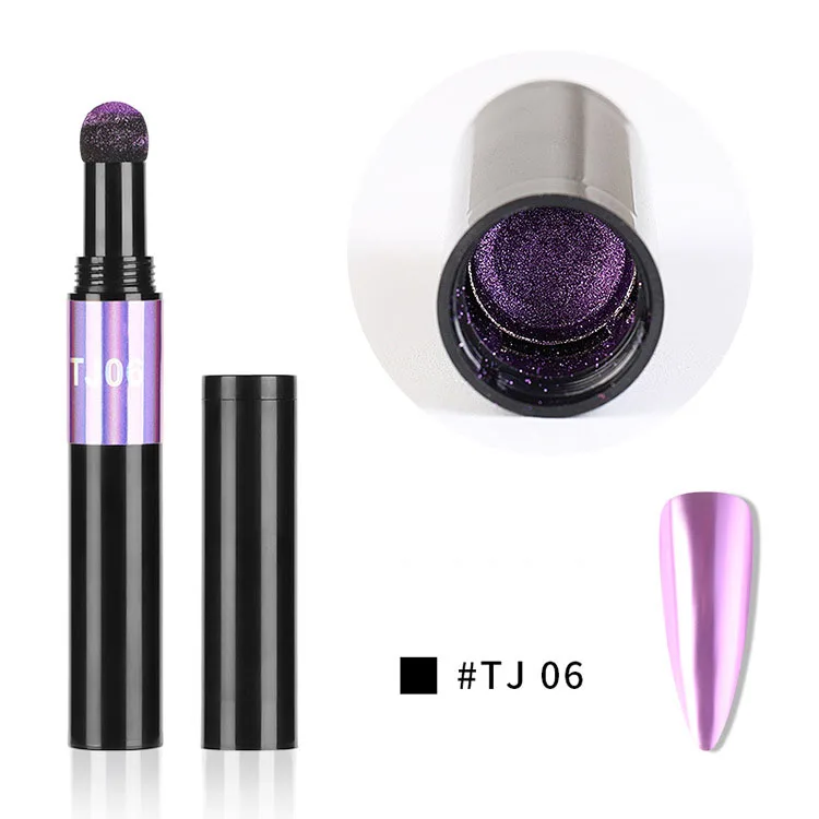 Nail Powder Nail Pigment Nail Glitter Nail Decoration Nail Decorations Nail Art Glitter Mirror Powder Air Cushion Magic Pen Effect Chrome Pigment For Decorations UV Gel Polish Dust Nail Decor