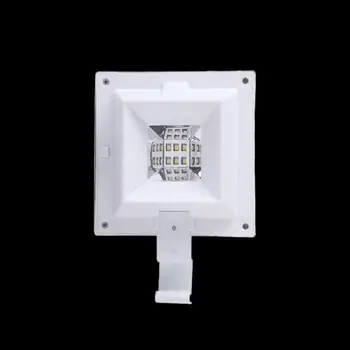 

Waterproof Solar Light Wall Lamp Lights Lights Lights 6LED Balcony Corridor Square Hallway Fence Outdoor Lighting White