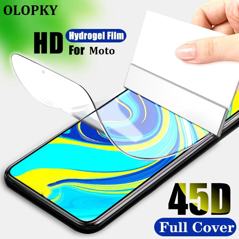 Гидрогелевая пленка 9D с полным покрытием для Motorola Moto E6S защитная экрана E6 Plus не