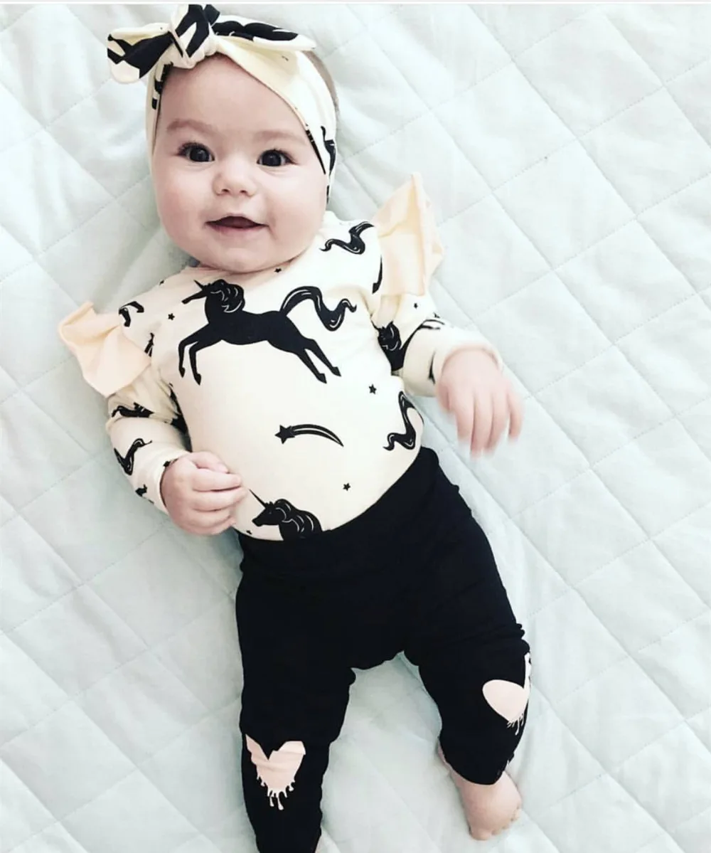 3 шт. комбинезоны с длинным рукавом штаны и повязка на голову|Комплекты одежды| |