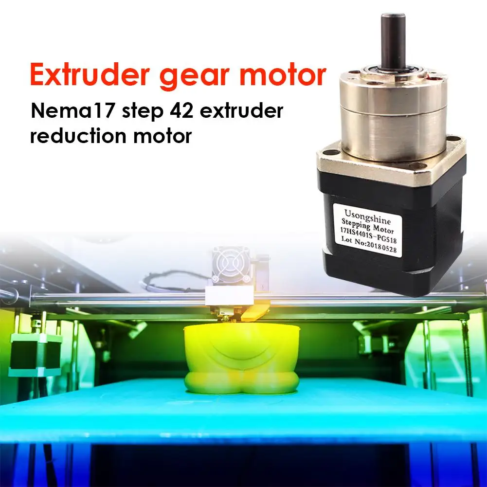 Коробка Передач шаговый двигатель 17HS4401S PG518 Nema17 шестерни робота с ЧПУ &quotсделай
